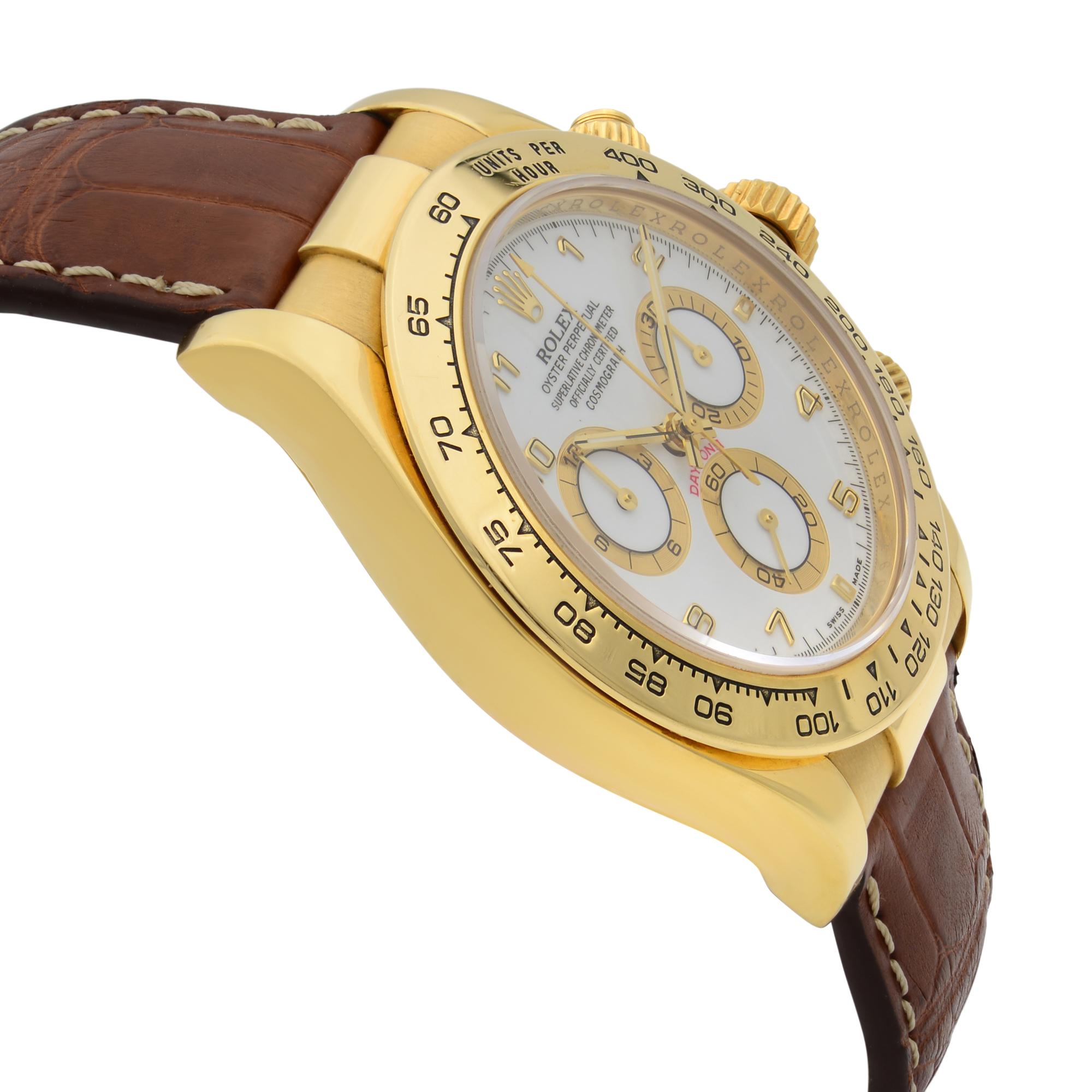 rolex daytona gold leather strap