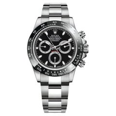 Rolex Daytona Cosmograph Ceramic Bezel Steel Black Dial Mens Watch 116500LN