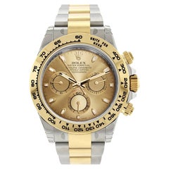 Rolex Daytona Cosmograph Champagne Baton Dial Oystersteel Watch 116503