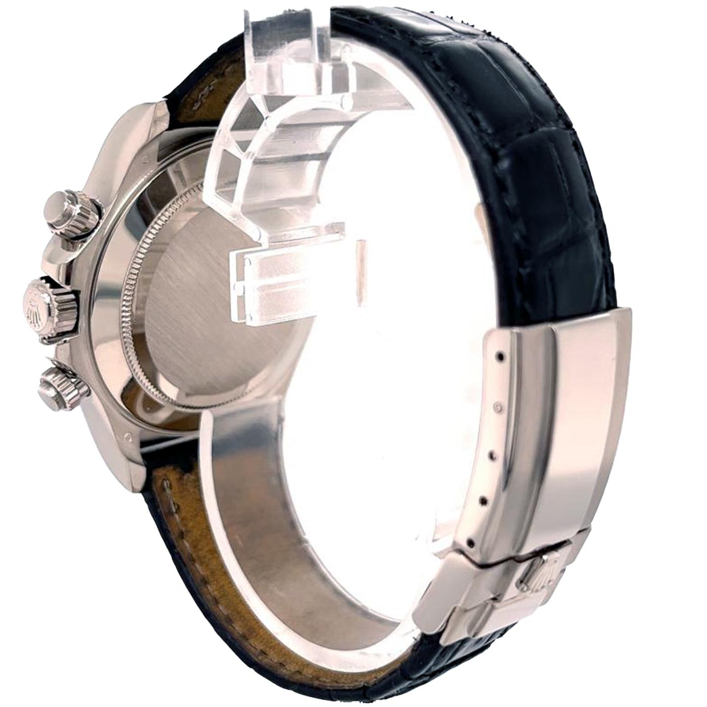 Women's or Men's Rolex Daytona Cosmograph White Gold MOP Diamond Bezel Watch 116589RBR For Sale