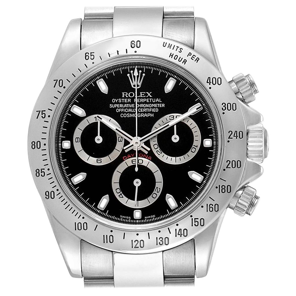 Rolex Daytona Cosmograph Black Dial Chronograph Steel Men’s Watch 116520