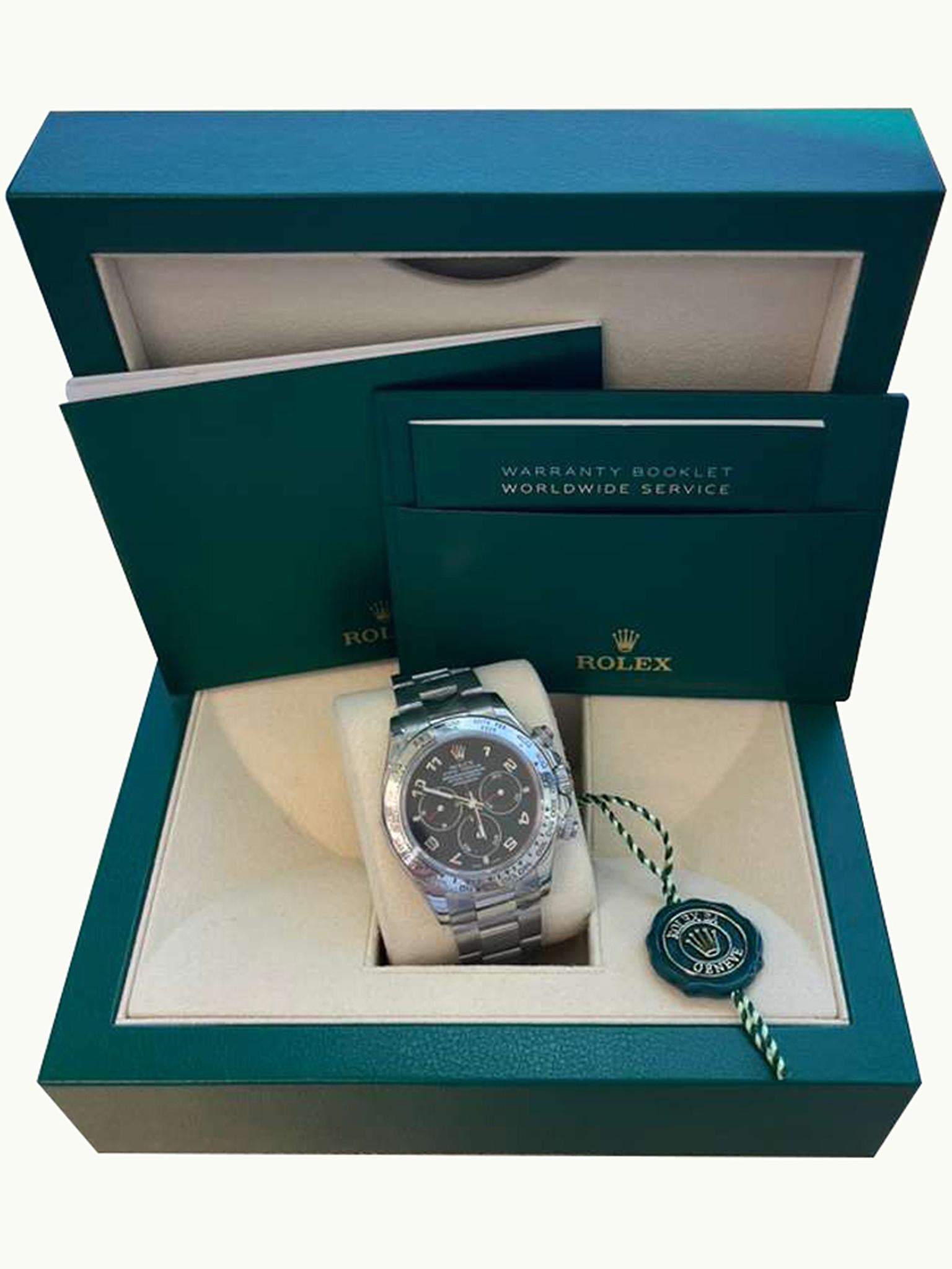 Rolex Daytona Cosmograph Black Racing Dial White Gold Mens Watch 116509 For Sale 1