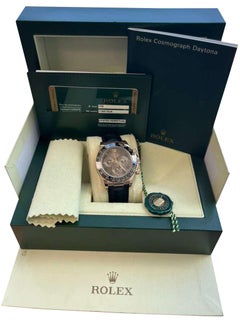 Rolex Daytona Cosmograph Ceramic Bezel Crocodile Strap Rose Gold Watch 116515LN