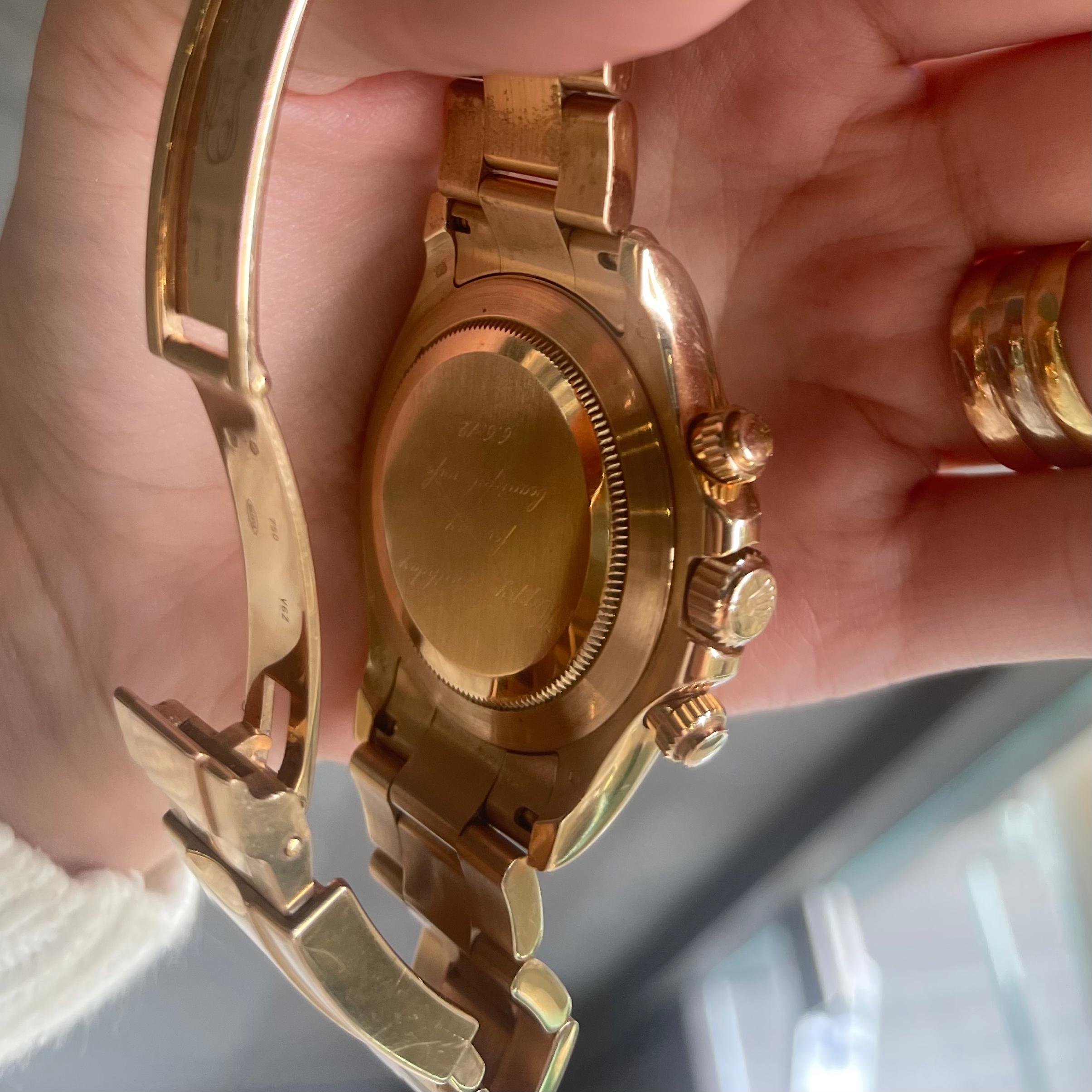 Women's or Men's Rolex Daytona Cosmograph Everose Gold Watch, 116505