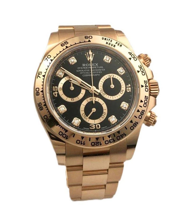 Rolex Daytona Cosmograph in 18k Rose Gold with Diamond Dial REF 116505 at  1stDibs | 78488 rolex geneve swiss made 18k 750 pret, rolex 78488 geneve, 78488  rolex 18k 750 daytona