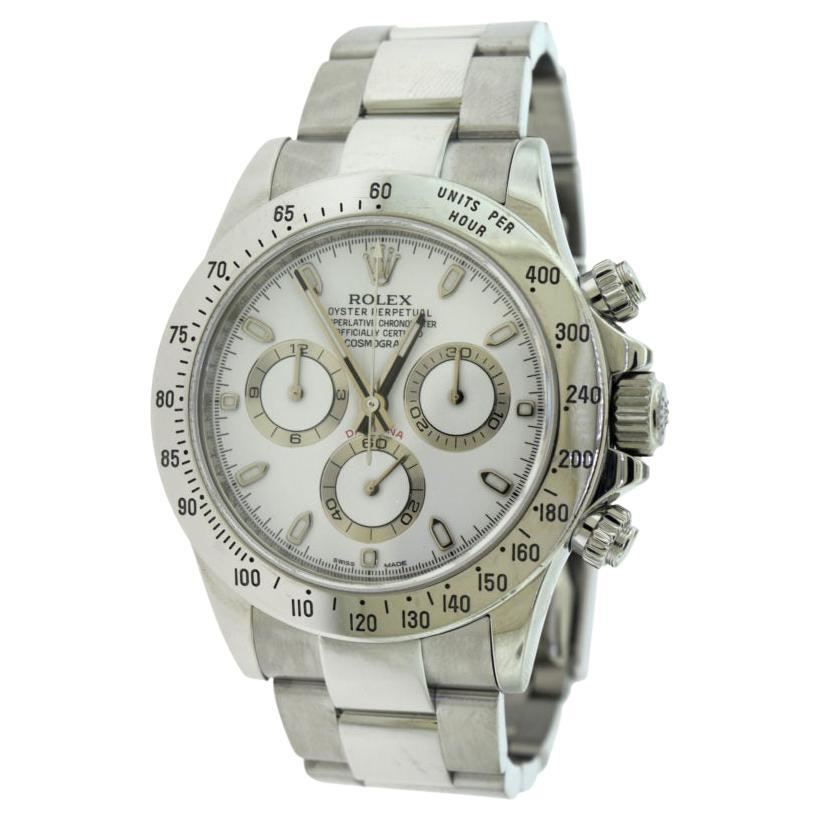 Rolex Daytona Cosmograph Ref. 116520 Stainless Steel White Dial Oyster Band