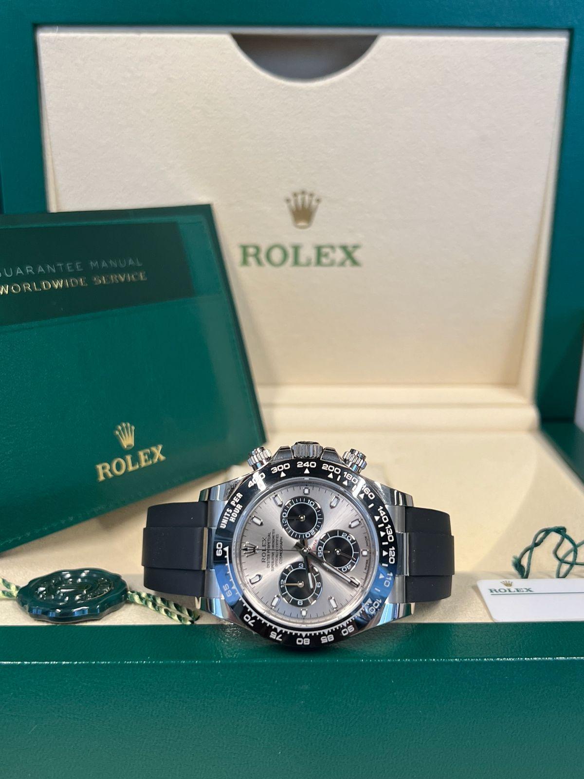 Rolex Daytona Cosmograph Silver Dial Oysterflex Date: 2023 Style: 166519LN For Sale 1