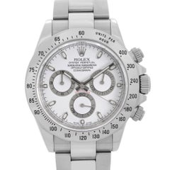 Rolex Daytona Cosmograph Stainless Steel White Dial Automatic Men Watch 116520
