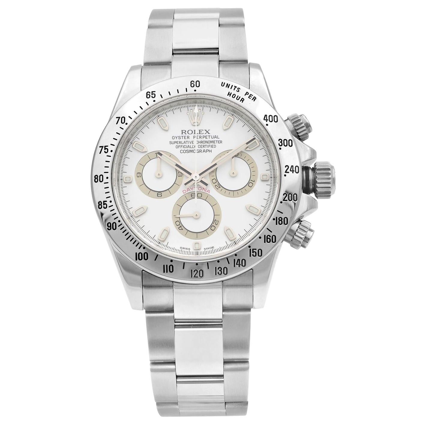 Rolex Daytona Cosmograph Stainless Steel White Dial Automatic Men’s Watch 116520