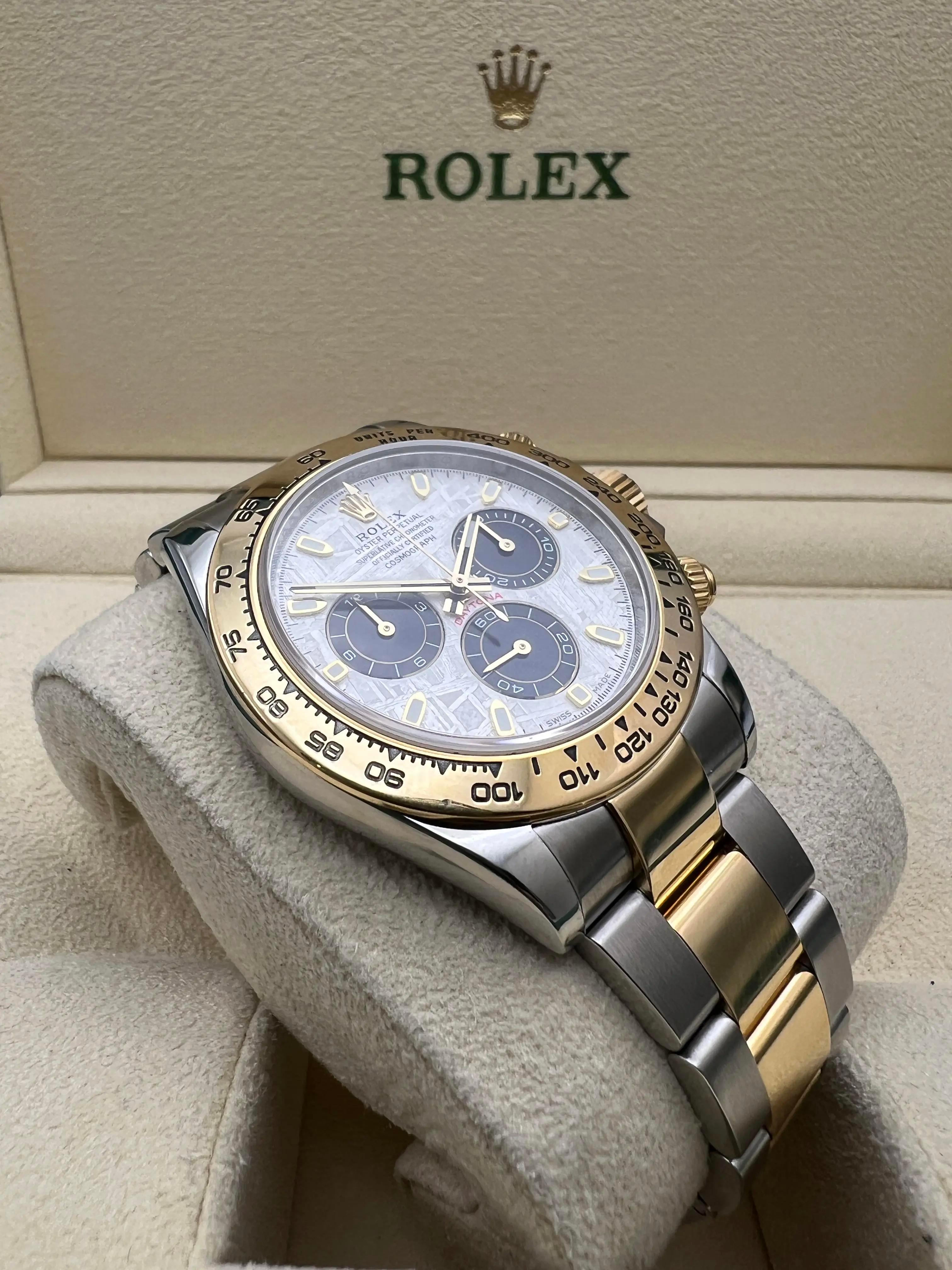 Rolex Daytona Custom Esfera Meteorito 40mm 116503 18K Dos Tonos Caja Set en venta 2