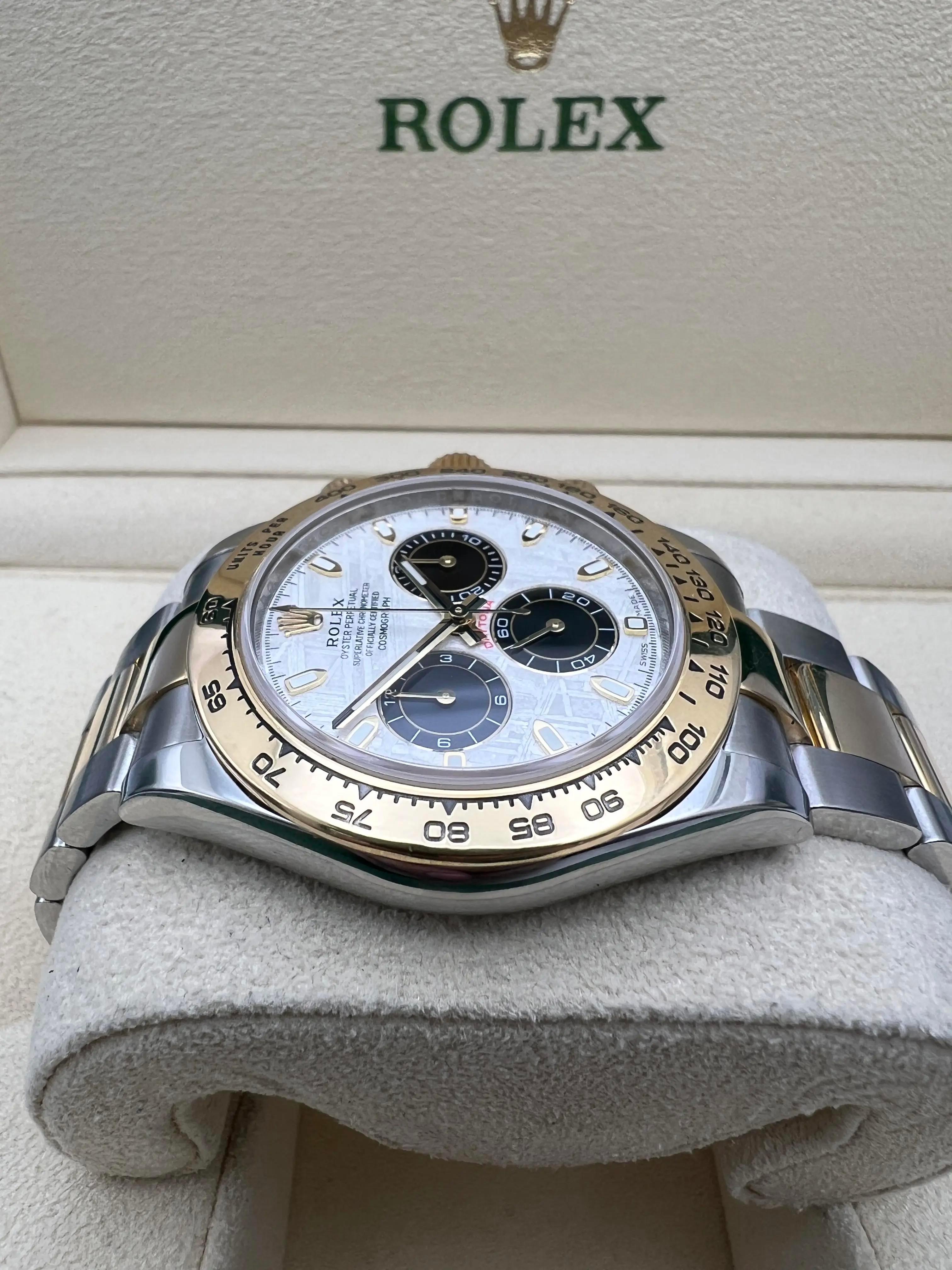 Rolex Daytona Custom Esfera Meteorito 40mm 116503 18K Dos Tonos Caja Set en venta 4