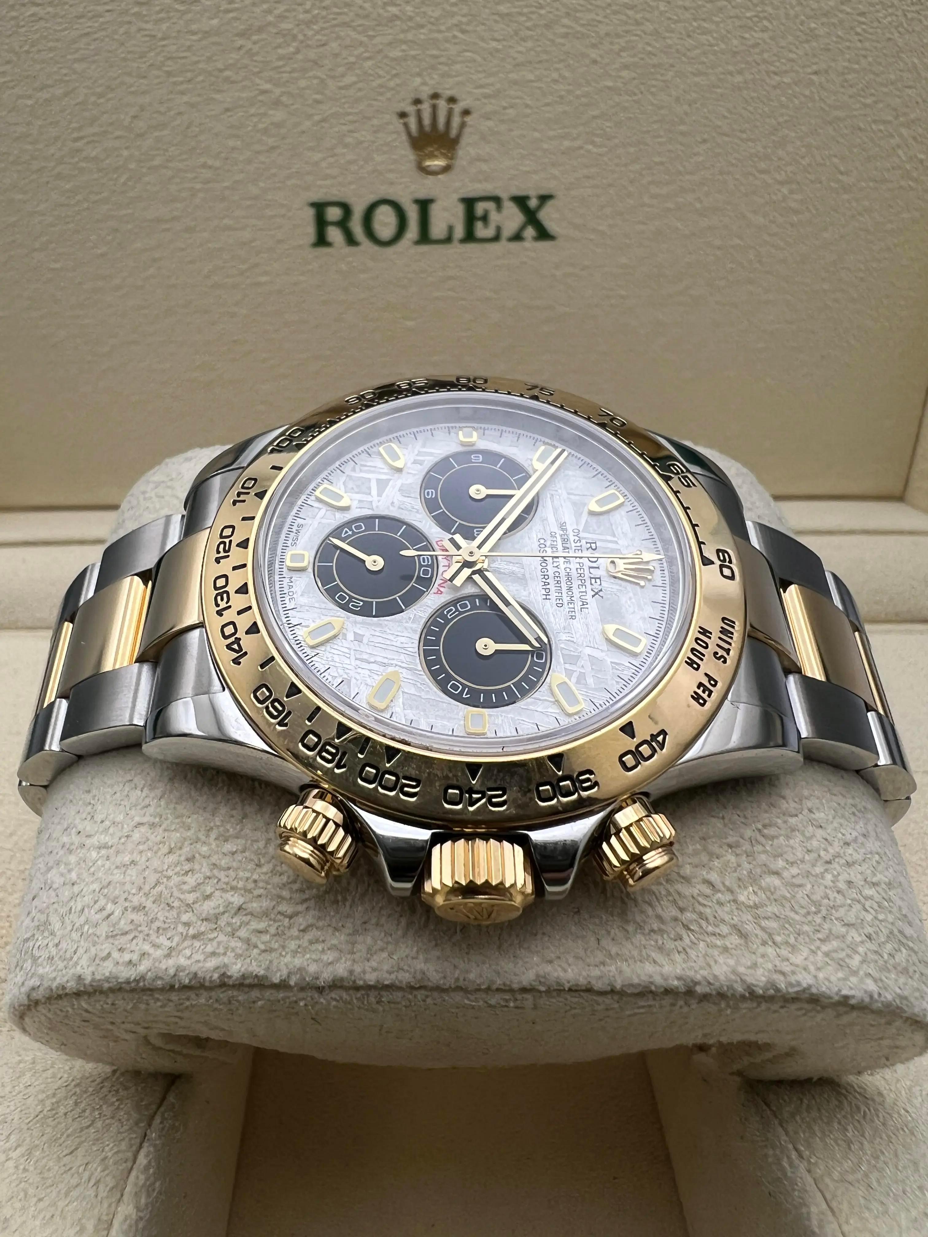 Rolex Daytona Custom Esfera Meteorito 40mm 116503 18K Dos Tonos Caja Set en venta 5