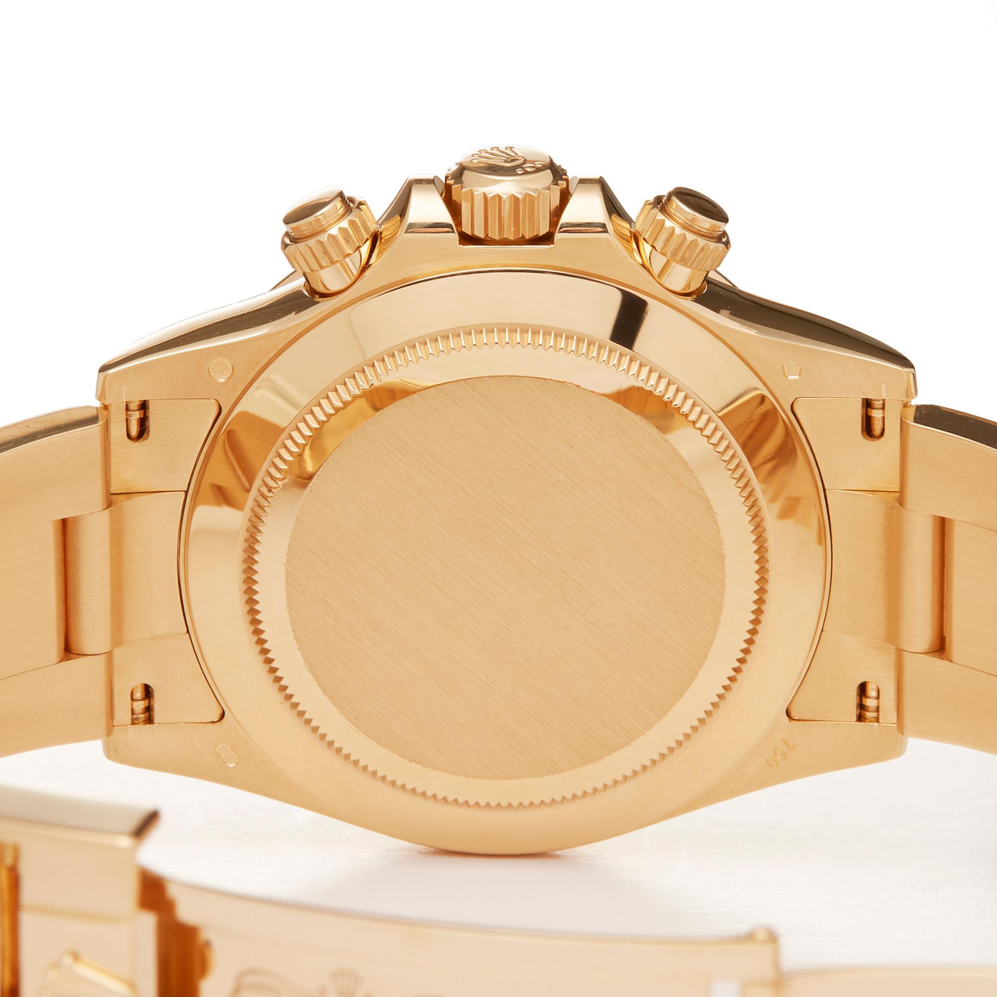 Rolex Daytona Diamante Oro Giallo 116528 Orologio da polso 2