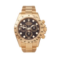 Rolex Daytona Diamante Oro Giallo 116528 Orologio da polso