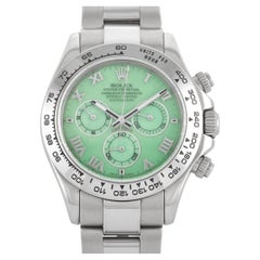 Used Rolex Daytona Green Chalcedony Beach Watch 116509