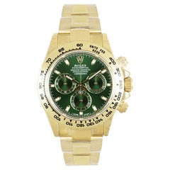 Rolex Daytona Green Dial John Mayer Yellow Gold Unworn 116508