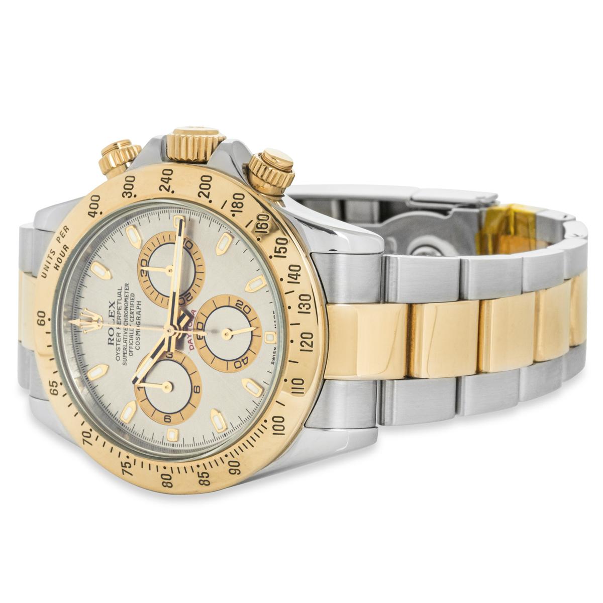 Rolex Daytona Grey Dial Steel and Gold 116523 1