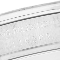 Rolex Daytona Grey Dial White Gold Chronograph Mens Watch 116509