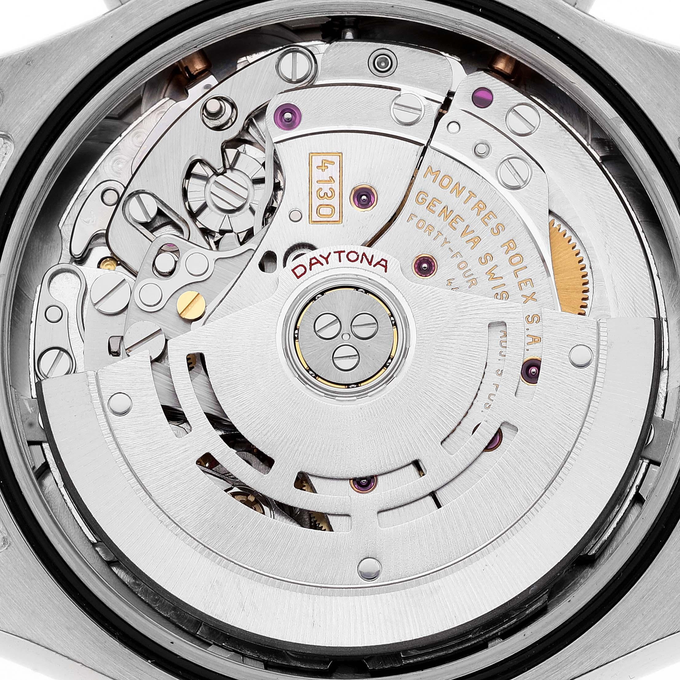 Men's Rolex Daytona Grey Dial White Gold Chronograph Mens Watch 116509