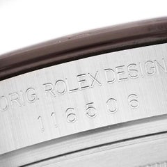 Rolex Daytona Ice Blue Diamond Dial Platinum Mens Watch 116506 Box Card