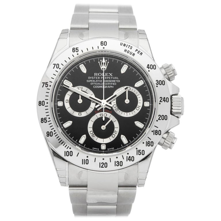 Rolex Daytona NOS APH Chronograph Stainless Steel 116520 at 1stDibs