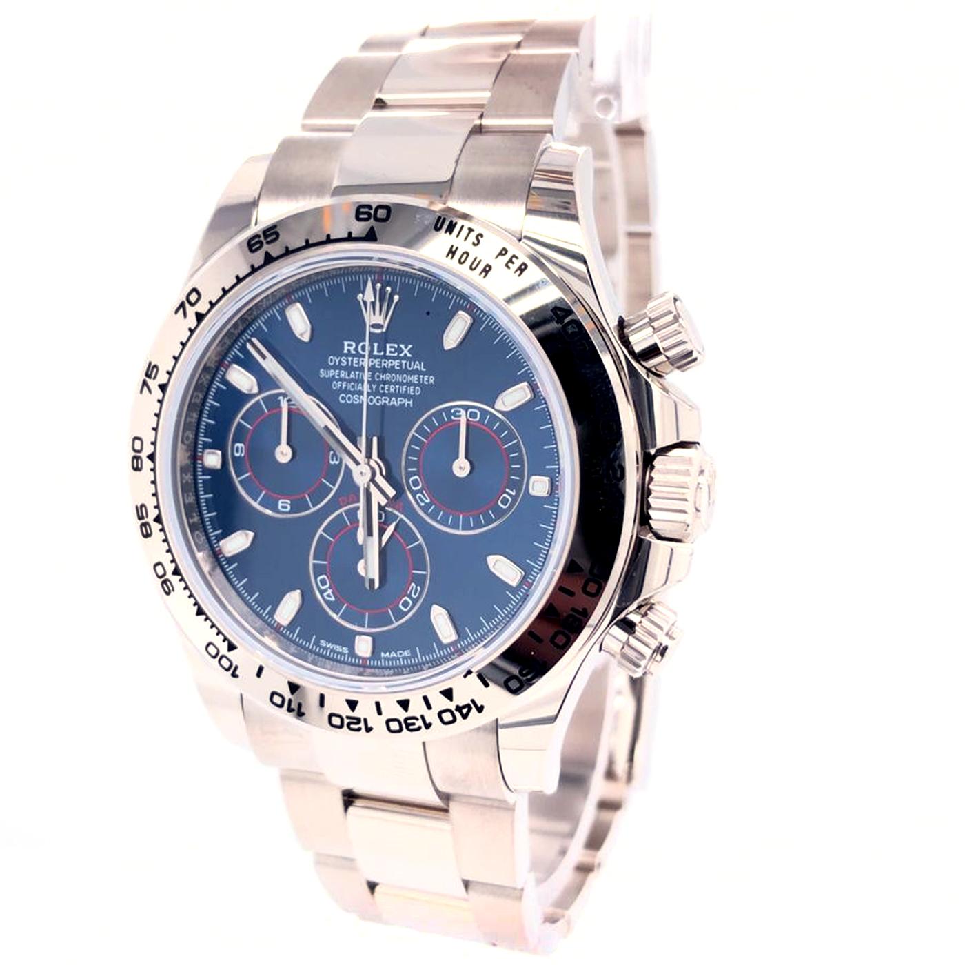 rolex oyster perpetual superlative chronometer officially certified cosmograph blue