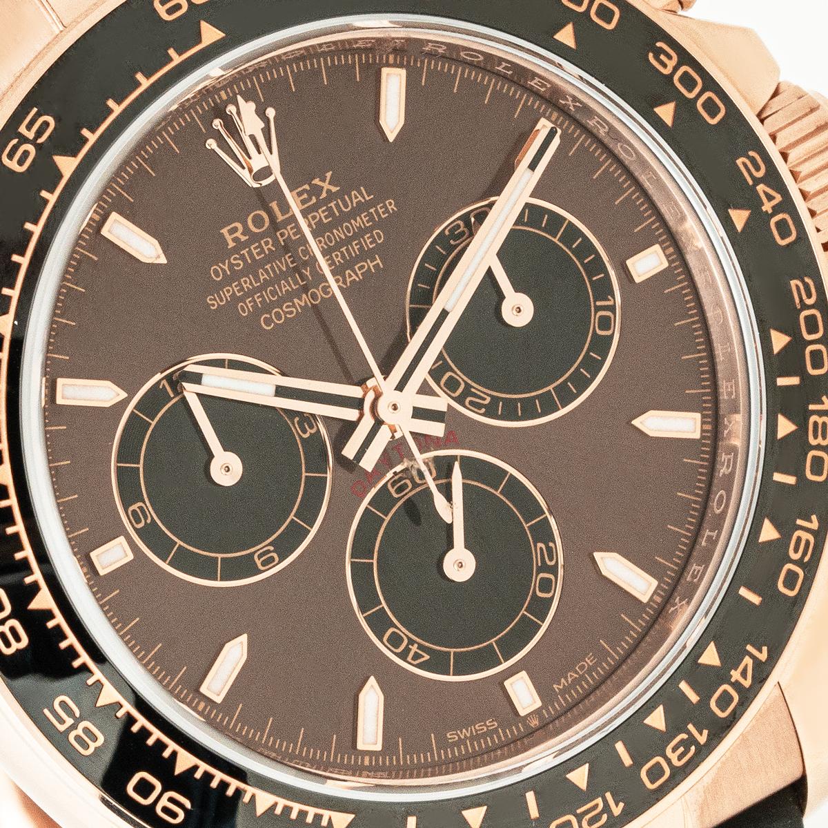 Rolex Daytona Oysterflex Oro Rosa 126515LN en Excelente estado para la venta en Mayfair, London, London