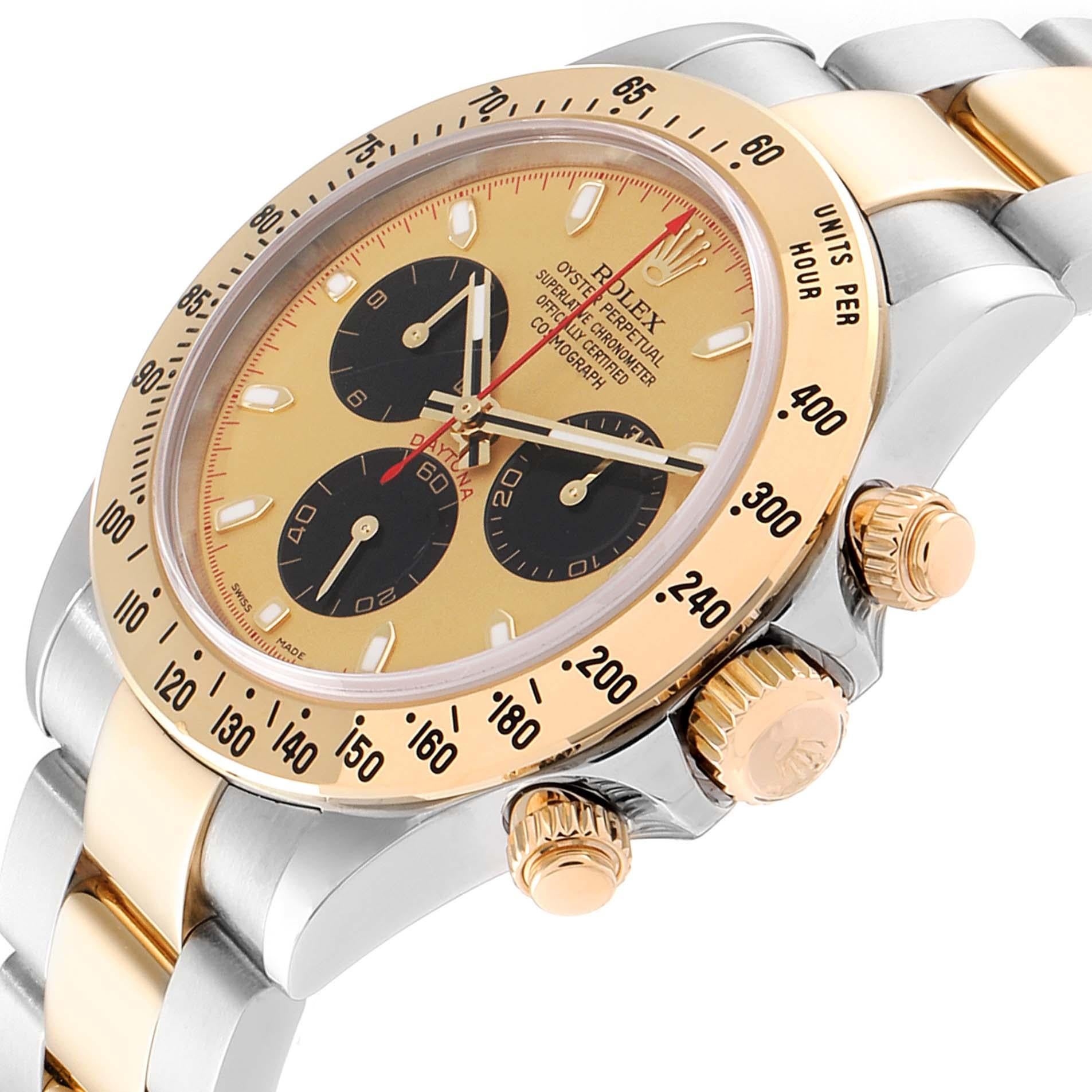 Rolex Daytona Paul Newman Dial Steel Yellow Gold Men's Watch 116523 In Excellent Condition For Sale In Atlanta, GA