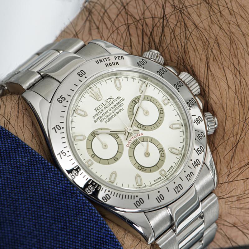 Rolex Daytona Rare Panna Cream Dial 116520 For Sale 4