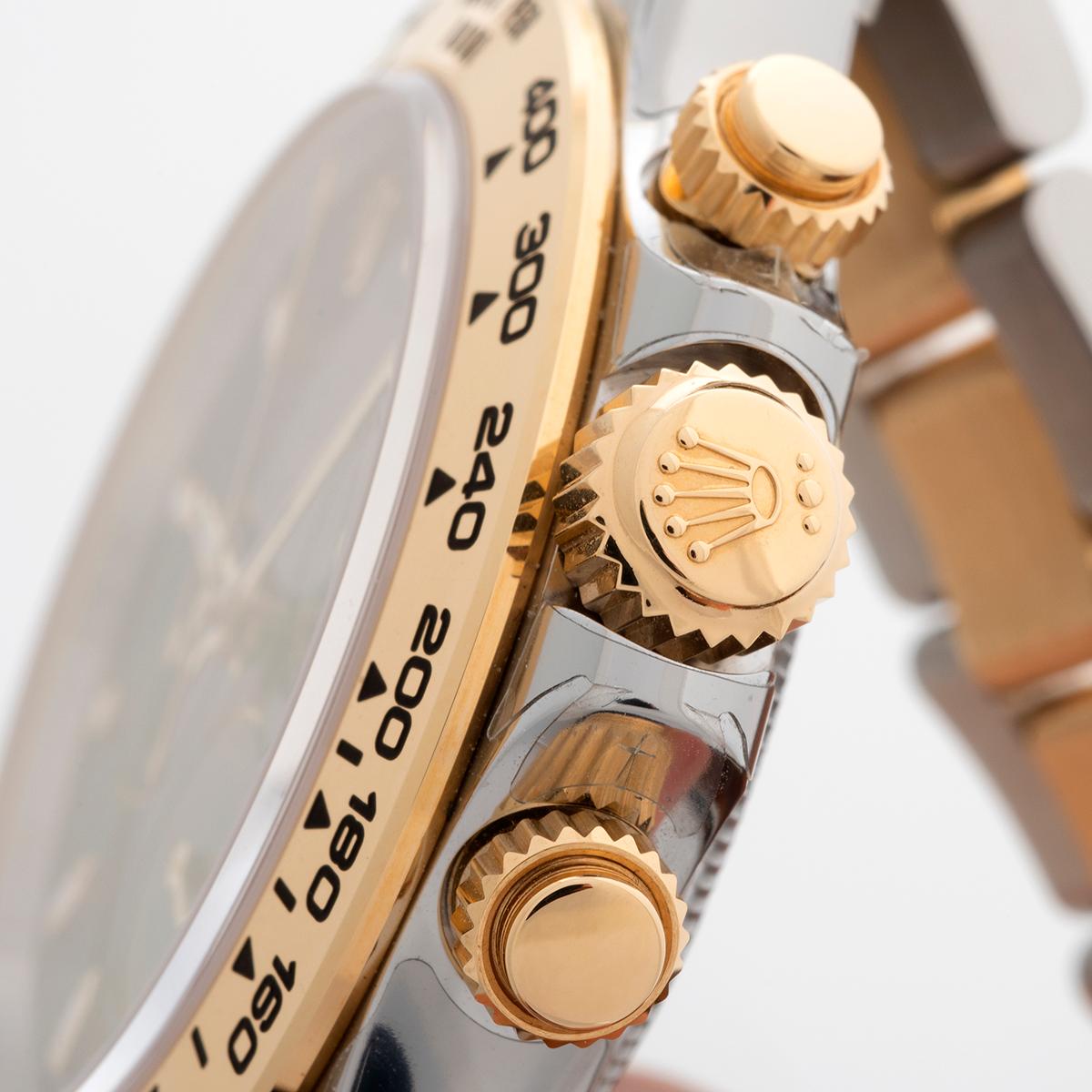 Women's or Men's Rolex Daytona Wristwatch Ref 116503 Yellow Gold / Stainless Steel. Year 2022.