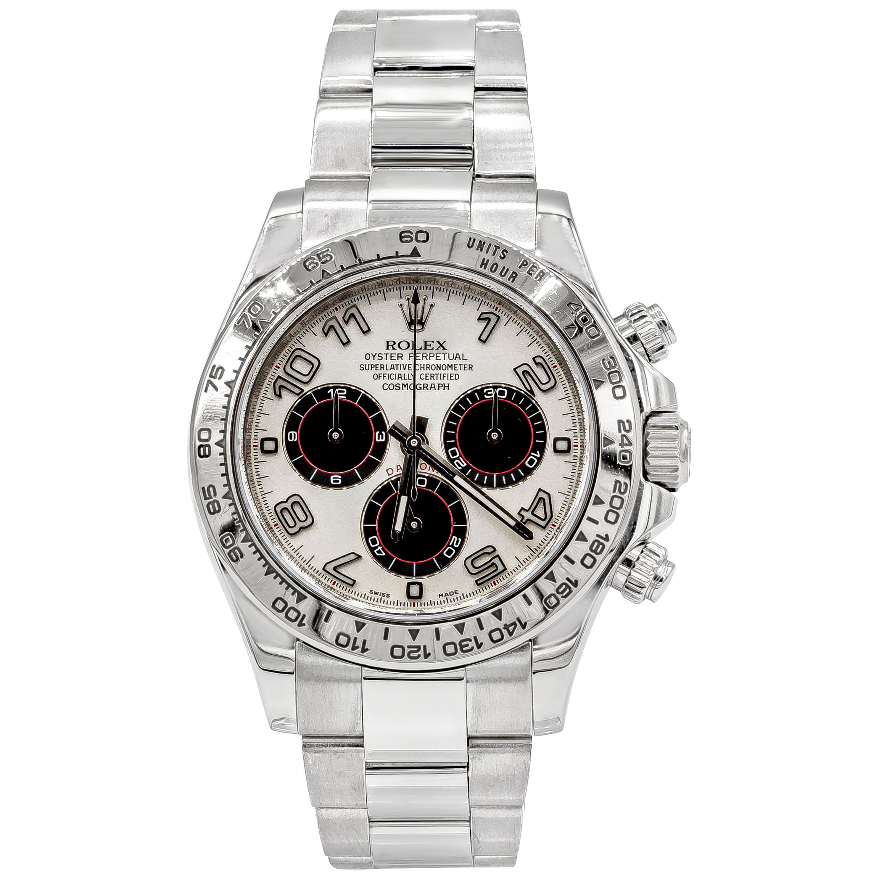 Rolex Daytona Ref 116509 Panda Dial White Gold Chronograph Wristwatch