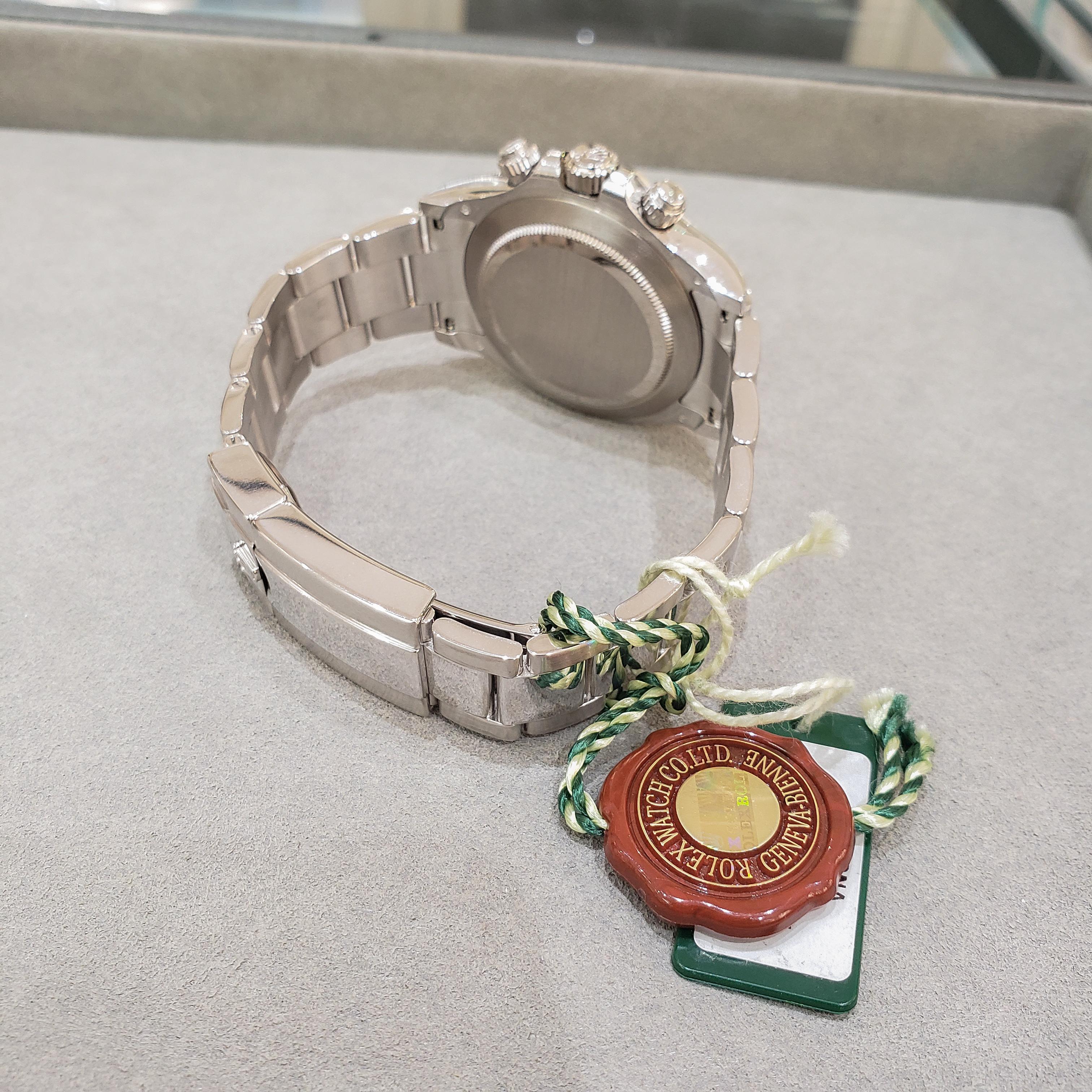 Rolex Daytona Ref 116509 Panda-Chronograph-Armbanduhr mit Zifferblatt aus Weißgold im Angebot 1