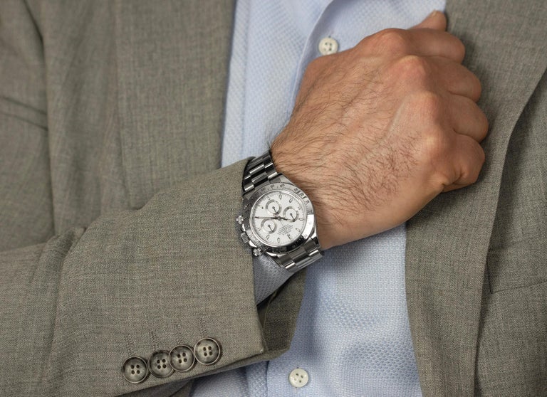 Wrist Iconic Rolex Rolex Daytona Ref-116520 Iconic White Dial