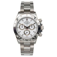 Rolex Daytona Ref-116520 Iconic White Dial Stainless Steel Cosmograph Wristwatch