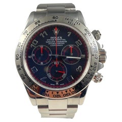 Rolex Daytona Ref. 116520 Edelstahl Factory Schwarze Uhr mit schwarzem Racing-Zifferblatt