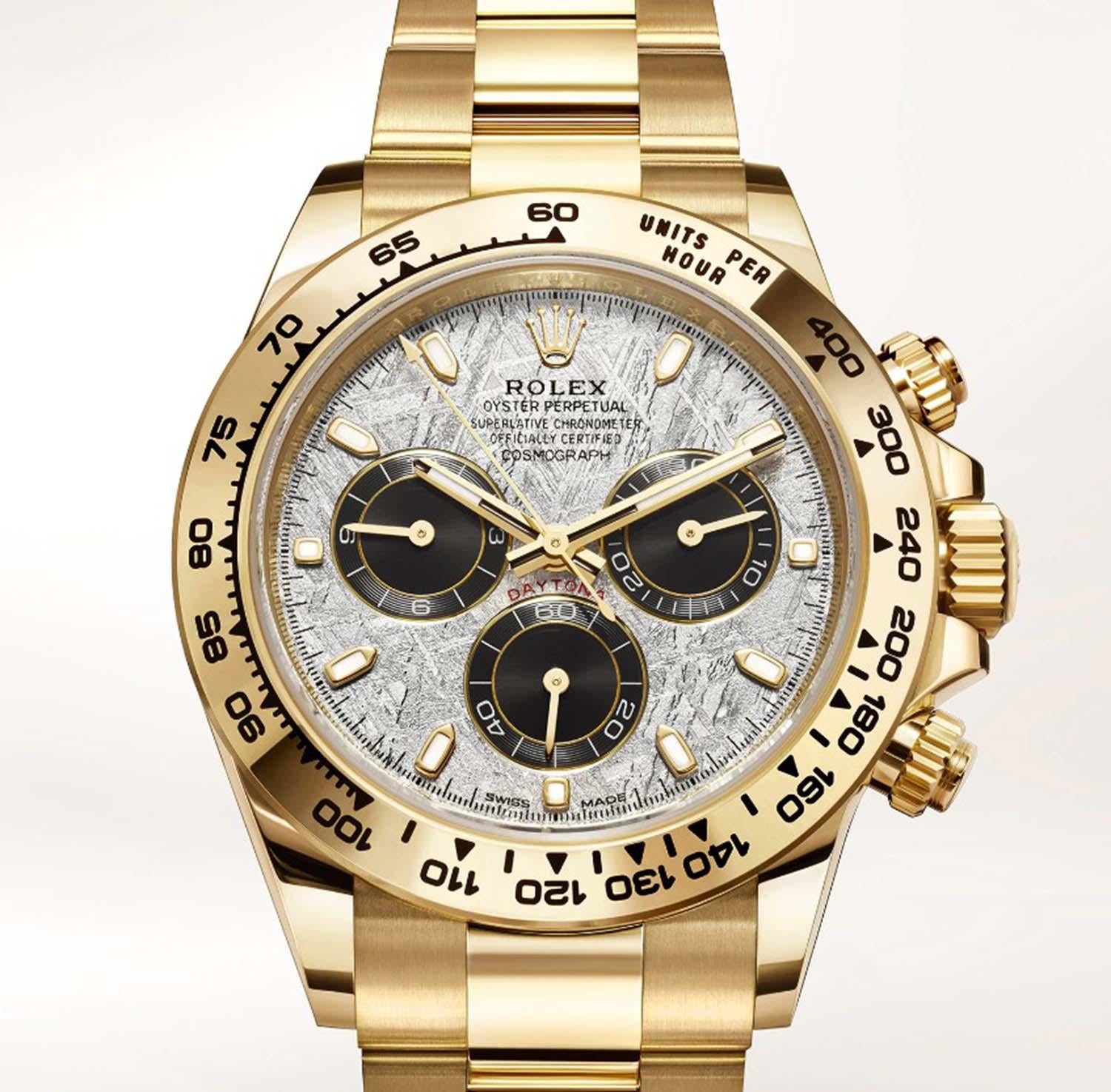 rolex daytona meteorite