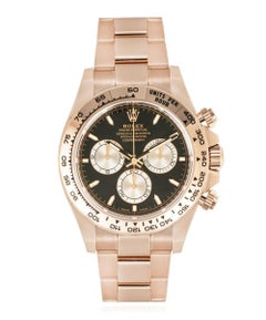 Rolex Daytona Rose Gold Hell Schwarzes Zifferblatt 2025 Ungetragen 126505