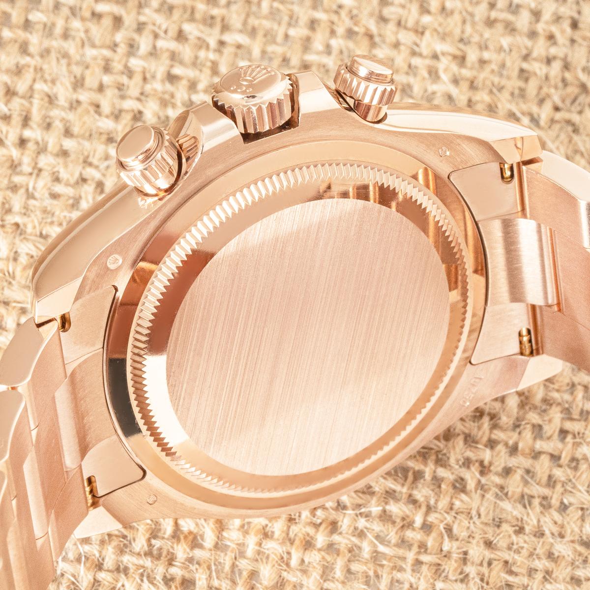 Rolex Daytona Rose Gold Bright Black Dial Unworn 126505 en vente 1