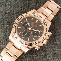 Rolex Daytona oro rosa quadrante cioccolato non indossato 126505