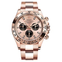 Reloj Rolex Daytona Cosmógrafo Perpetuo Oyster Esfera Panda Rosa Oro 116505