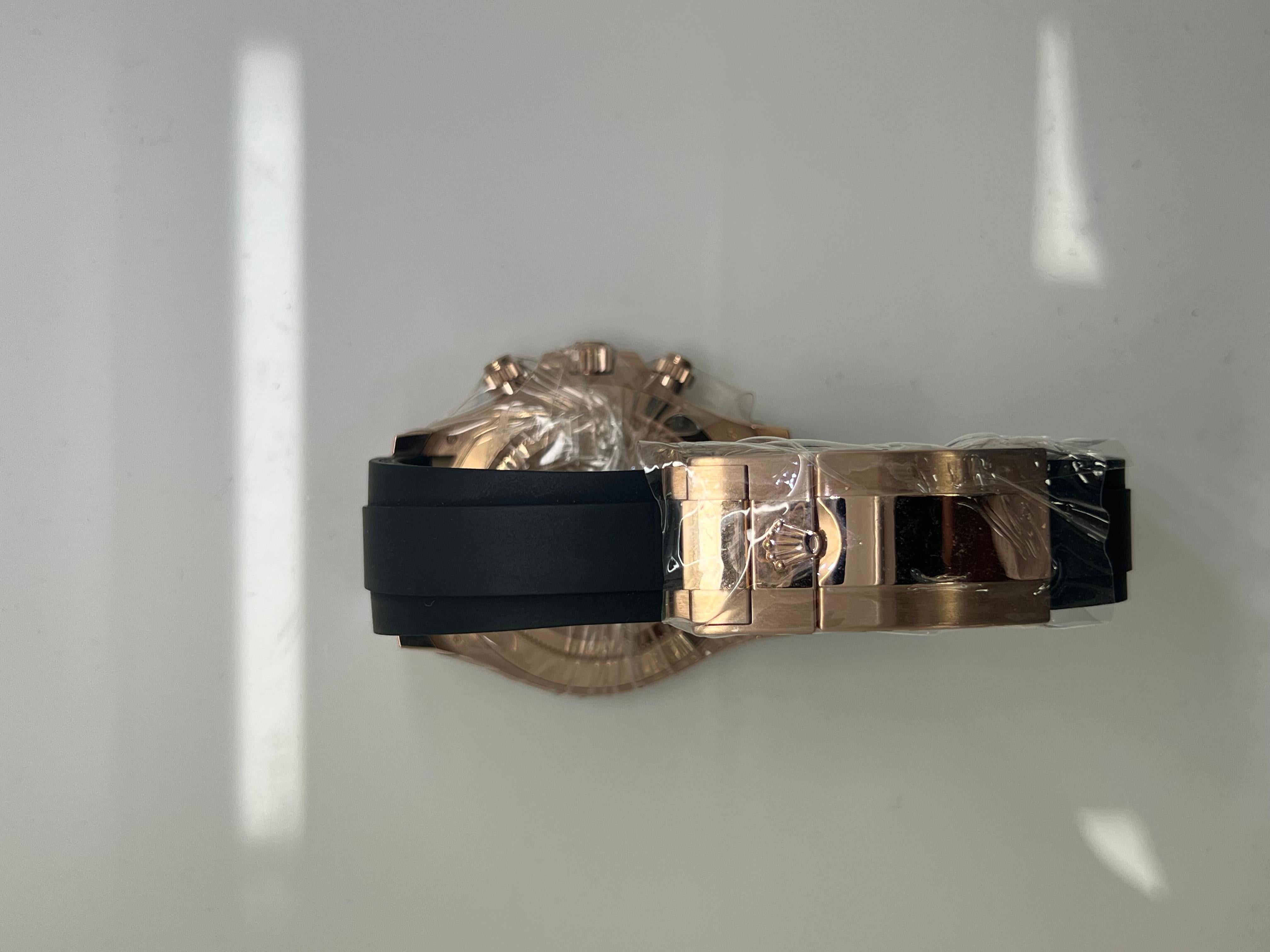 Rolex Daytona Roségold Sundust Zifferblatt Brandneu Herrenuhr im Zustand „Neu“ im Angebot in New York, NY
