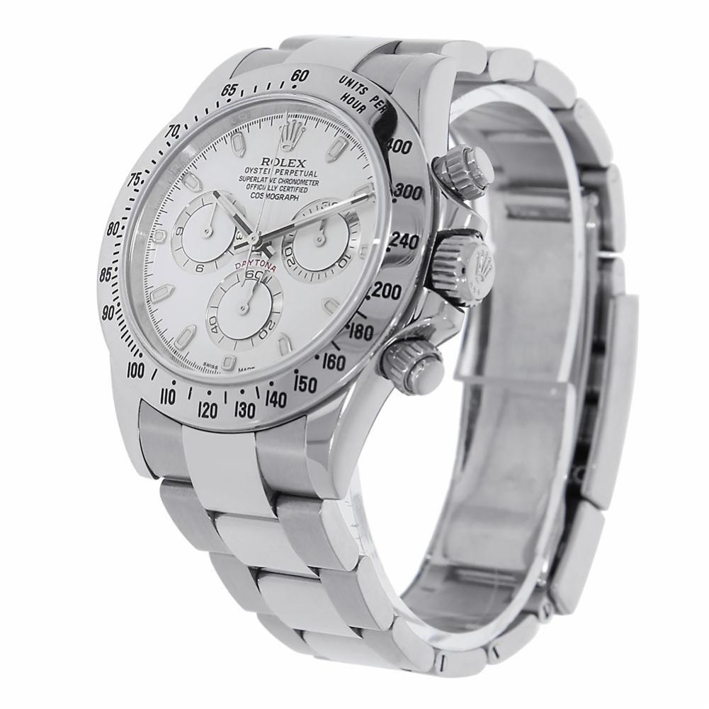 rolex daytona steel white