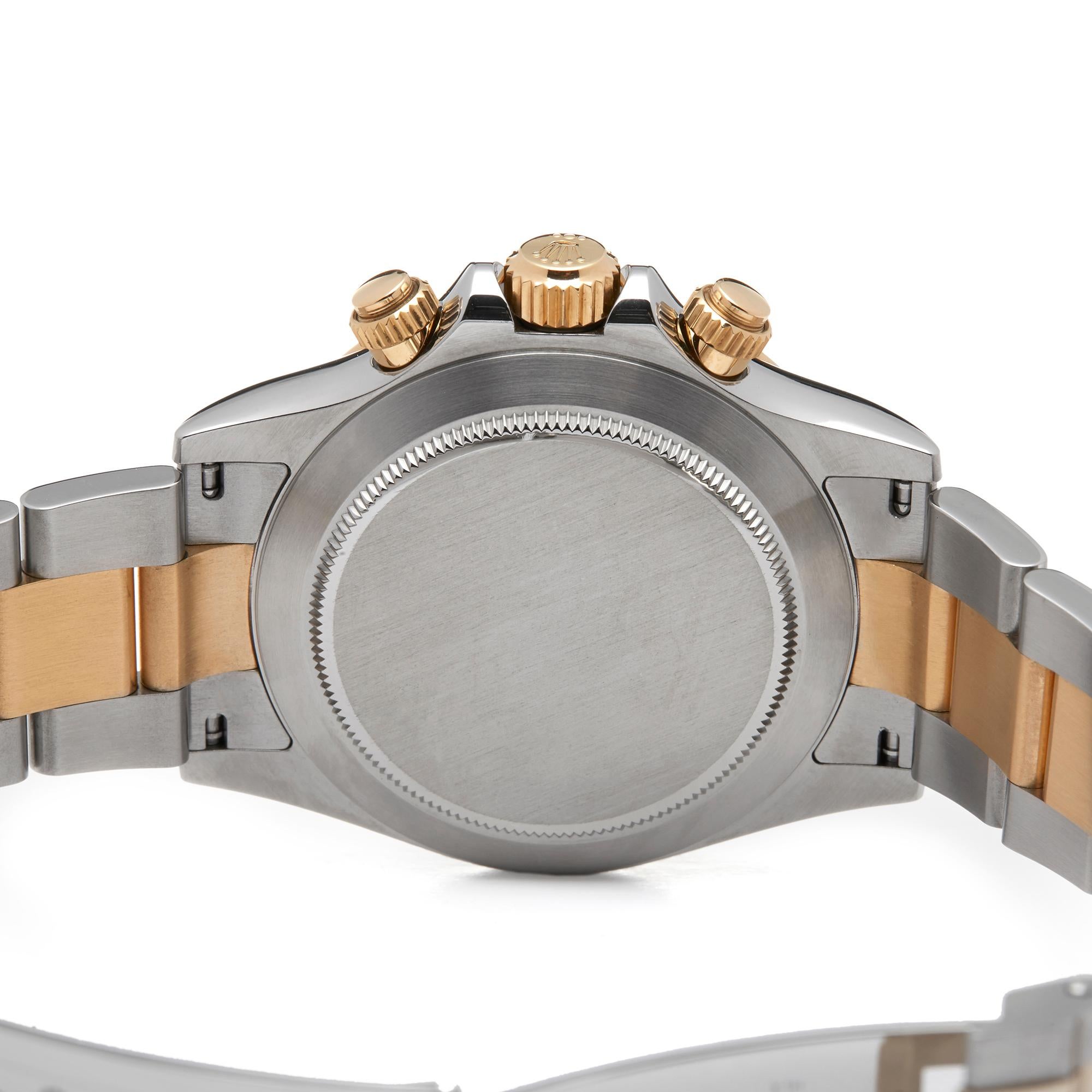 Rolex Daytona Stainless Steel and 18K Yellow Gold 116523 Wristwatch 2