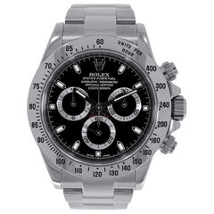 Rolex Daytona Stainless Steel Black Dial Watch 116520