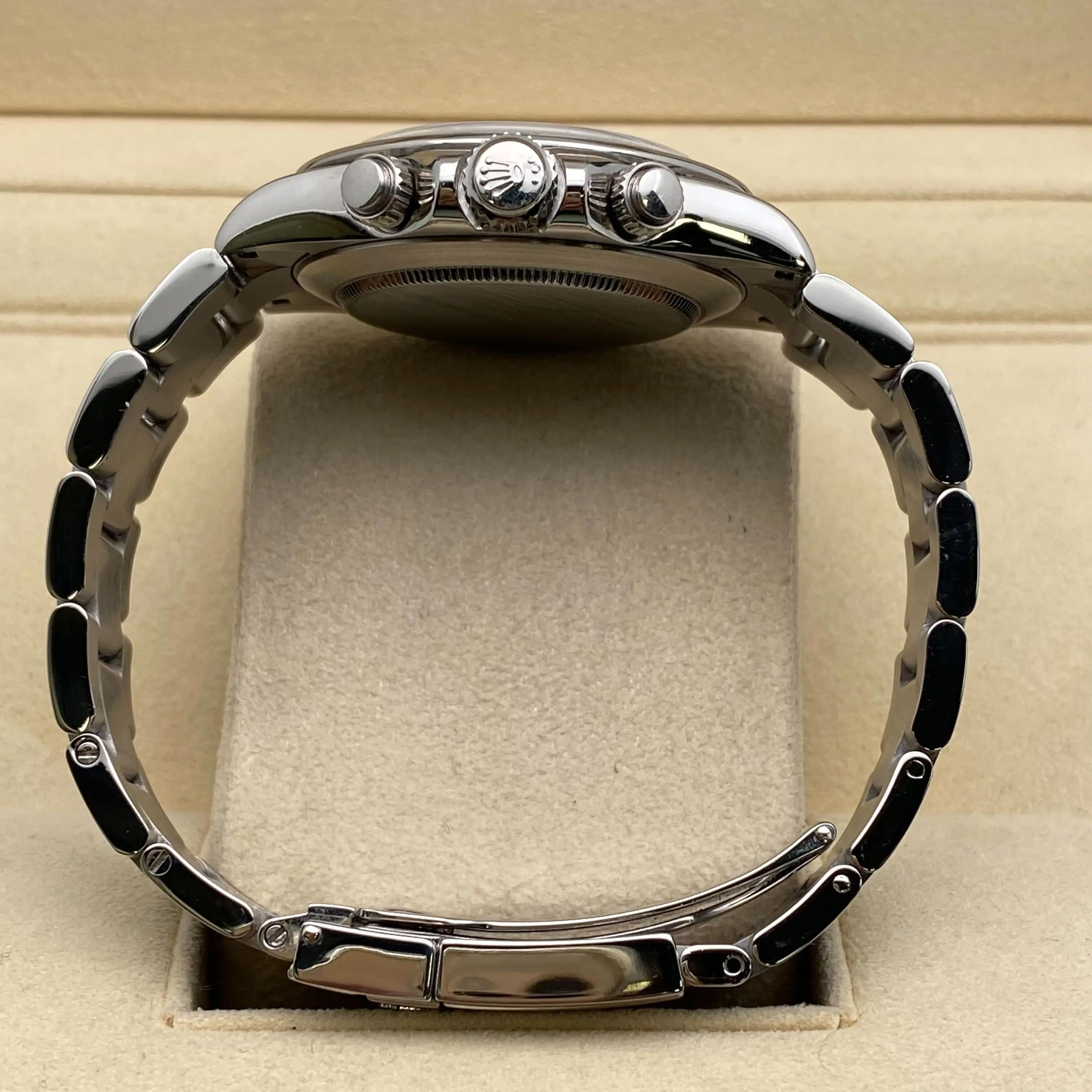 Rolex Daytona Acier inoxydable Cadran index noir Montre Hommes Automatique 116520 4