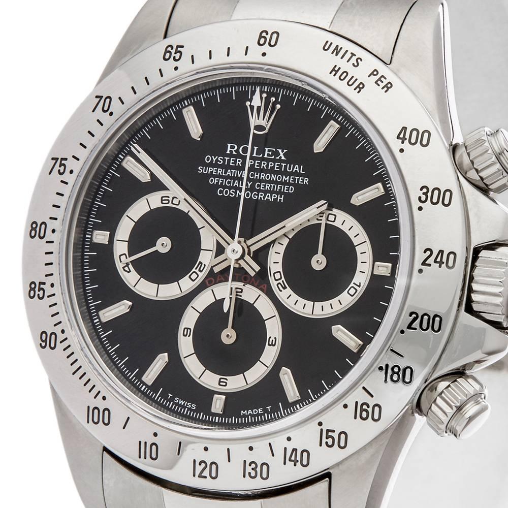 Rolex Daytona Stainless Steel Men’s 16520 In Excellent Condition In Bishop's Stortford, Hertfordshire