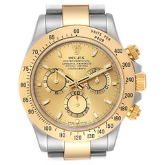 Rolex Daytona Steel 18 Karat Yellow Gold Men's Watch 116523 Box Papers