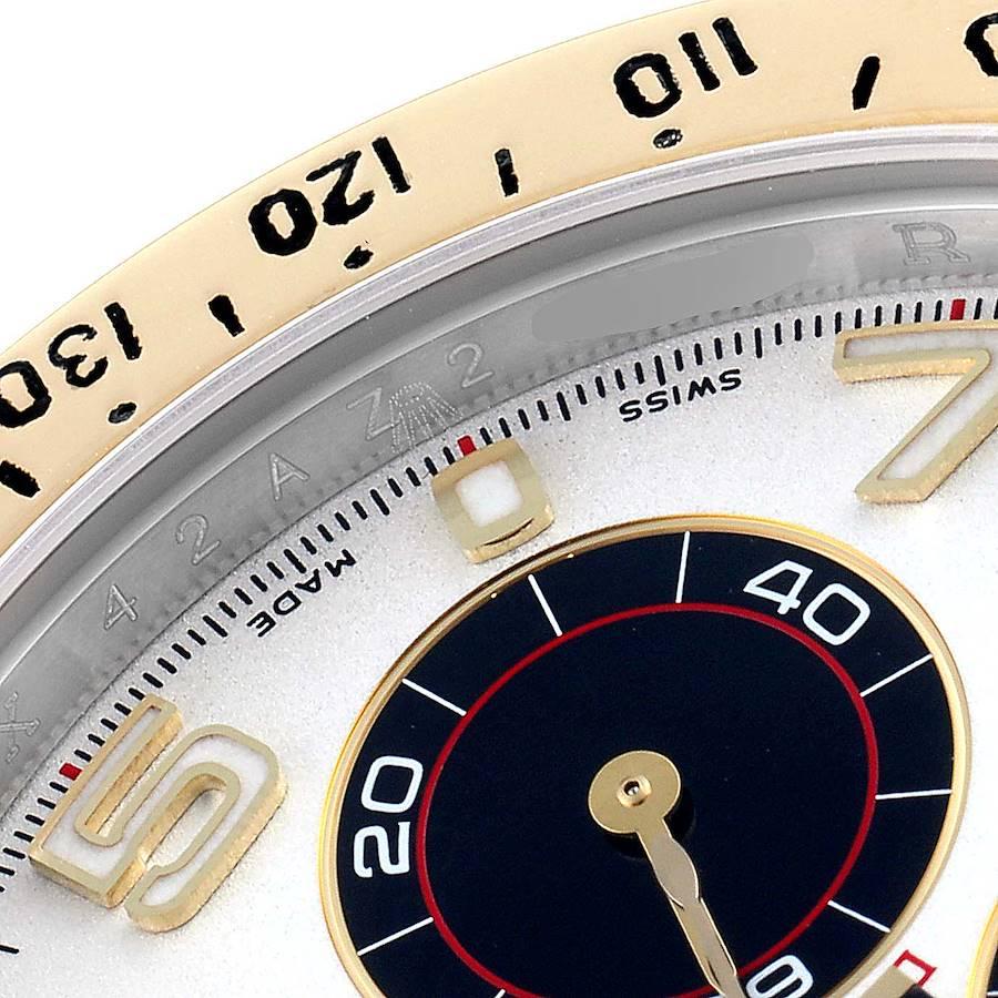 Rolex Daytona Stahl 18k Gelbgold Panda Zifferblatt Herrenuhr 116523 im Angebot 3