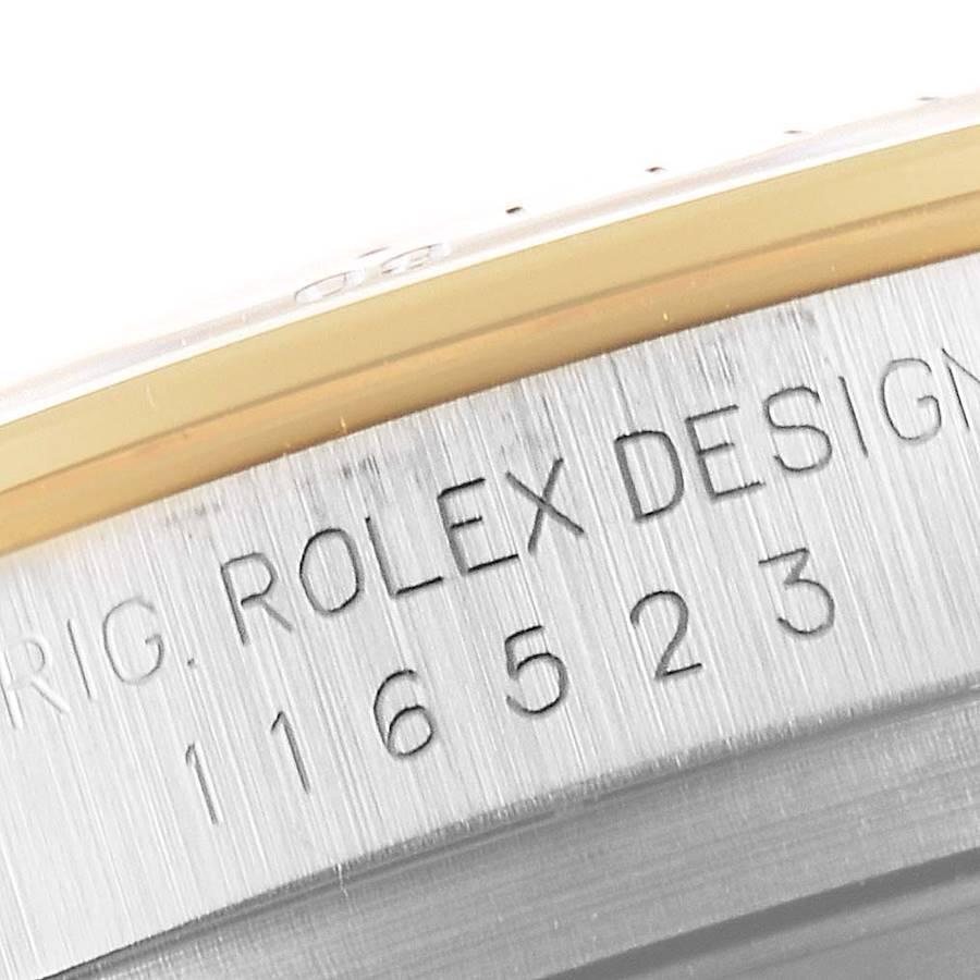 Rolex Daytona Steel 18k Yellow Gold Slate Dial Mens Watch 116523 2