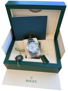 Rolex Daytona Steel 40mm White Dial Steel Oyster Bracelet Men's Watch 116520